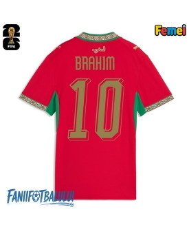 Maroc Brahim Diaz #10 Echipament de Fotbal Replică Mondial 2026 Femei Acasa Maroc Brahim Diaz #10 Echipament de Fotbal Replică Mondial 2026 Femei Acasa
